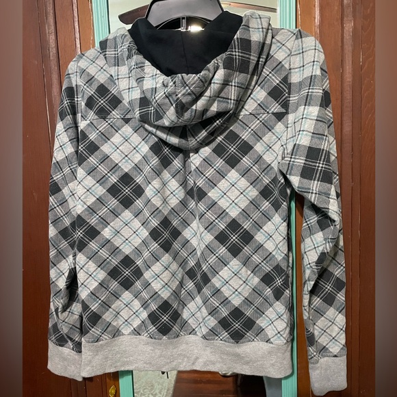 bcg Plaid Women’s Zip up jacket Size Small - Picture 2 of 5
